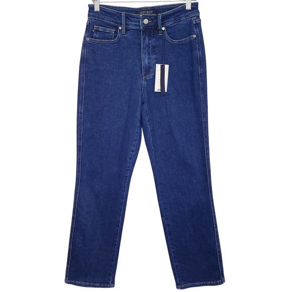 NWT JUDY BLUE High Waist Tummy Control Straight Leg Dark Blue Jeans Size 5/27 - Picture 1 of 11